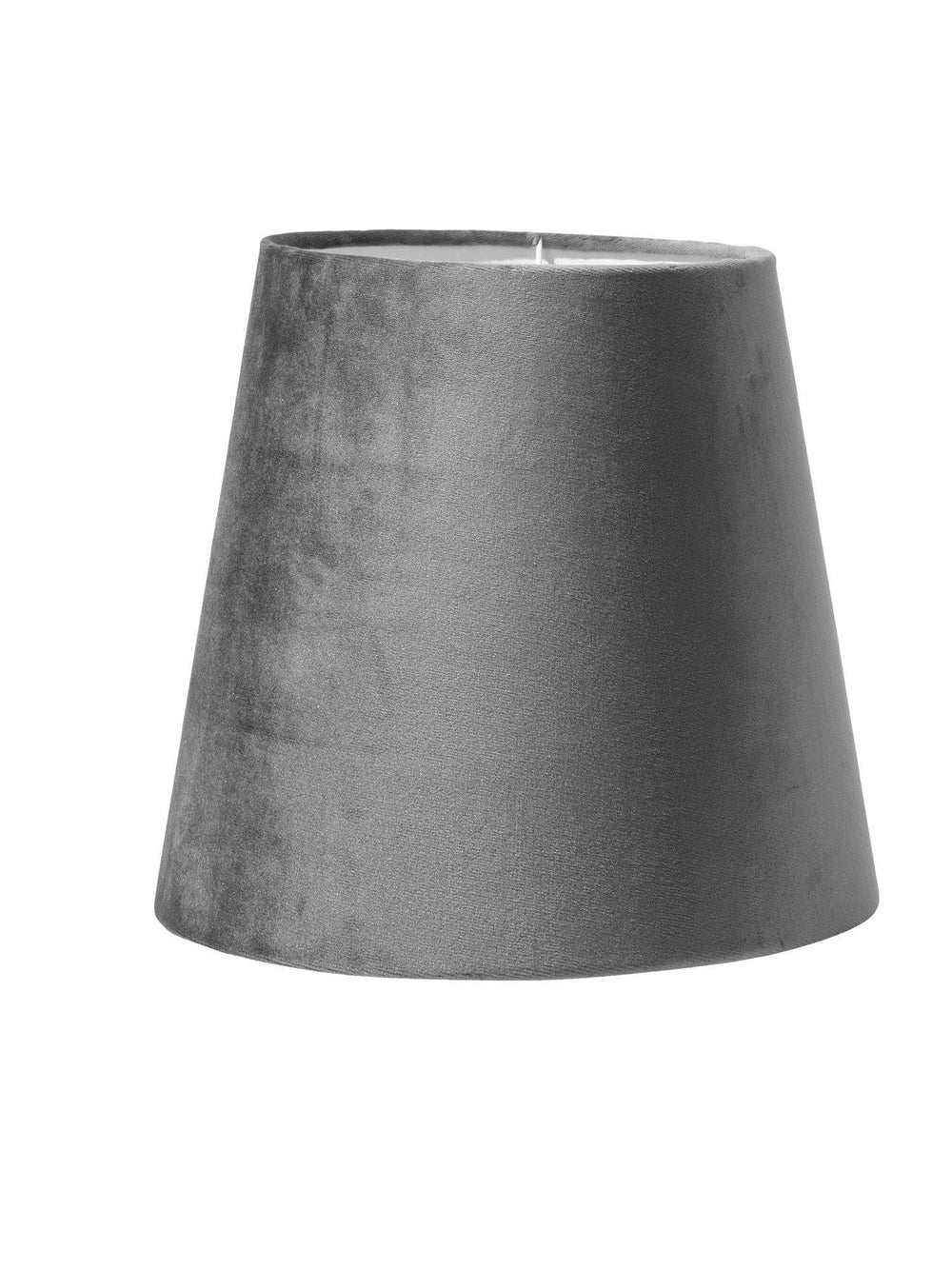 Queen Lampskärm - Sammet Grå 12cm - PR Home - Ljusvaruhuset