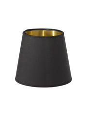 Queen Lampskärm - Svart/Guld 12cm - PR Home - Ljusvaruhuset