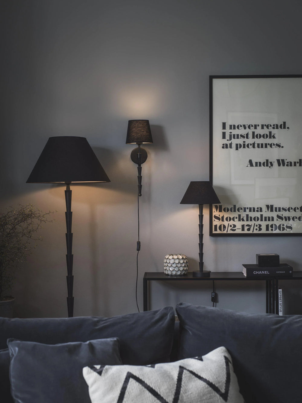 Empire Lampskärm - Franza Svart 50cm - PR Home - Ljusvaruhuset