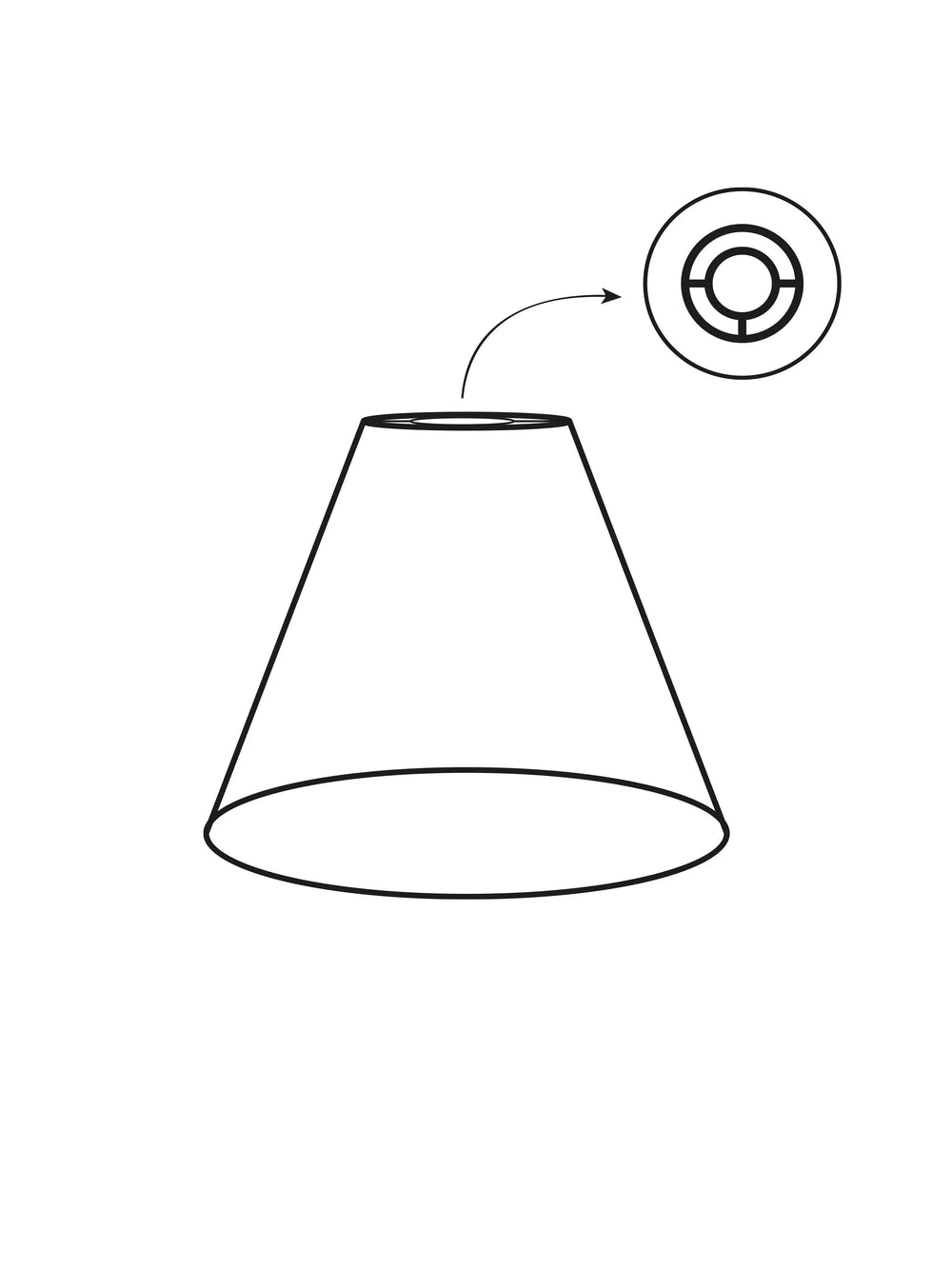 Toppringskärm - Lin Mocca 22cm - PR Home - Ljusvaruhuset