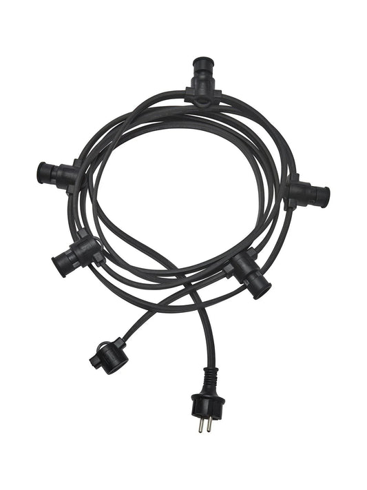 Ljusslinga 5xE14 - Svart IP44, 4,2m - PR Home - Ljusvaruhuset