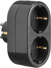 Grenkontakt vägg 2:a - Black 9cm - PR Home - Ljusvaruhuset