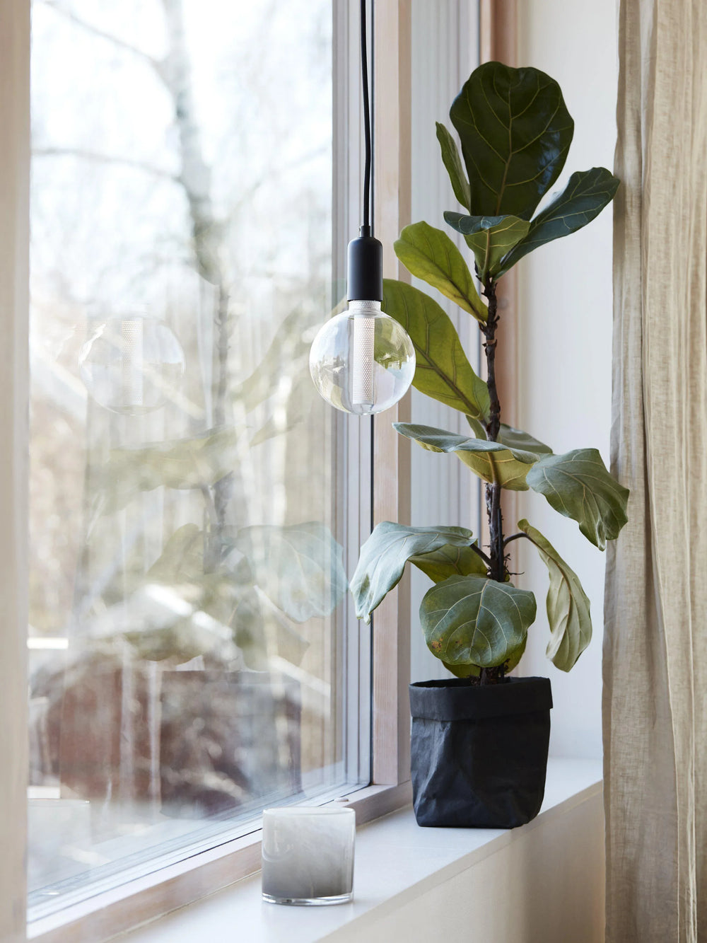 Column fönsterlampa - Silver, 12,5cm - PR Home - Ljusvaruhuset