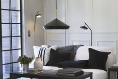 Geometri Vägglampa - Vit/guld 53cm - PR Home - Ljusvaruhuset