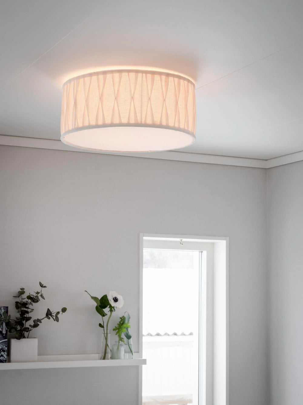 Plafond Plissé - Stygn Offwhite 45cm - PR Home - Ljusvaruhuset