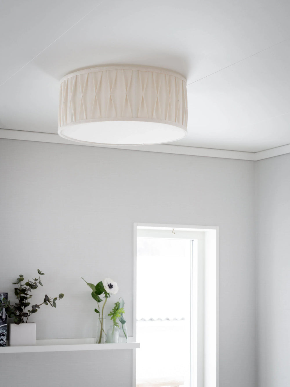 Plafond Plissé - Stygn Offwhite 45cm - PR Home - Ljusvaruhuset