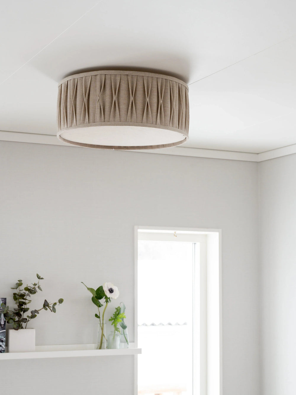Plafond Plissé - Stygn Natur 45cm - PR Home - Ljusvaruhuset