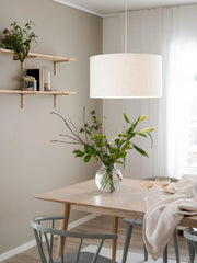 Sara Taklampa Linne - Offwhite 55cm - PR Home - Ljusvaruhuset