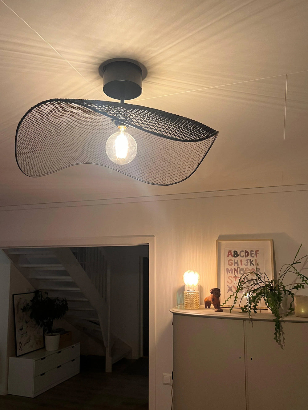 Vivi taklampa 61cm - Svart metall takkopp - PR Home - Ljusvaruhuset