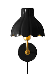 Wells vägglampa - Svart/guld 21cm - PR Home - Ljusvaruhuset