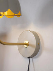 Wells vägglampa - Beige/guld 21cm - PR Home - Ljusvaruhuset