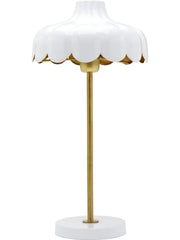 Wells bordslampa - Vit/guld 50cm - PR Home - Ljusvaruhuset