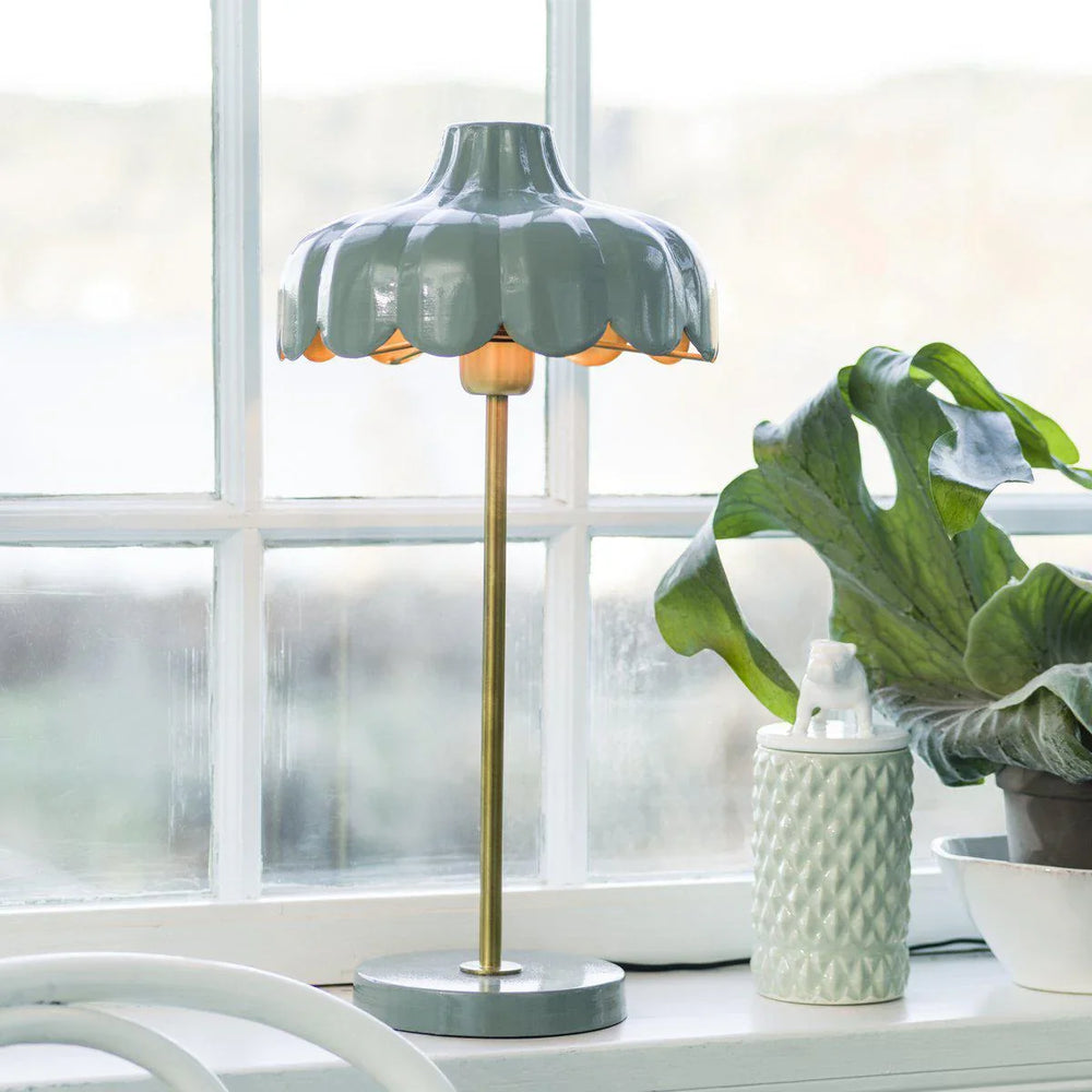 Wells bordslampa - Grön/guld 50cm - PR Home - Ljusvaruhuset