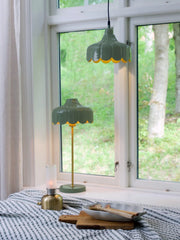 Wells bordslampa - Mossa/guld 50cm - PR Home - Ljusvaruhuset