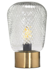 Juliette bordslampa - Klar/mässing 21cm - PR Home - Ljusvaruhuset