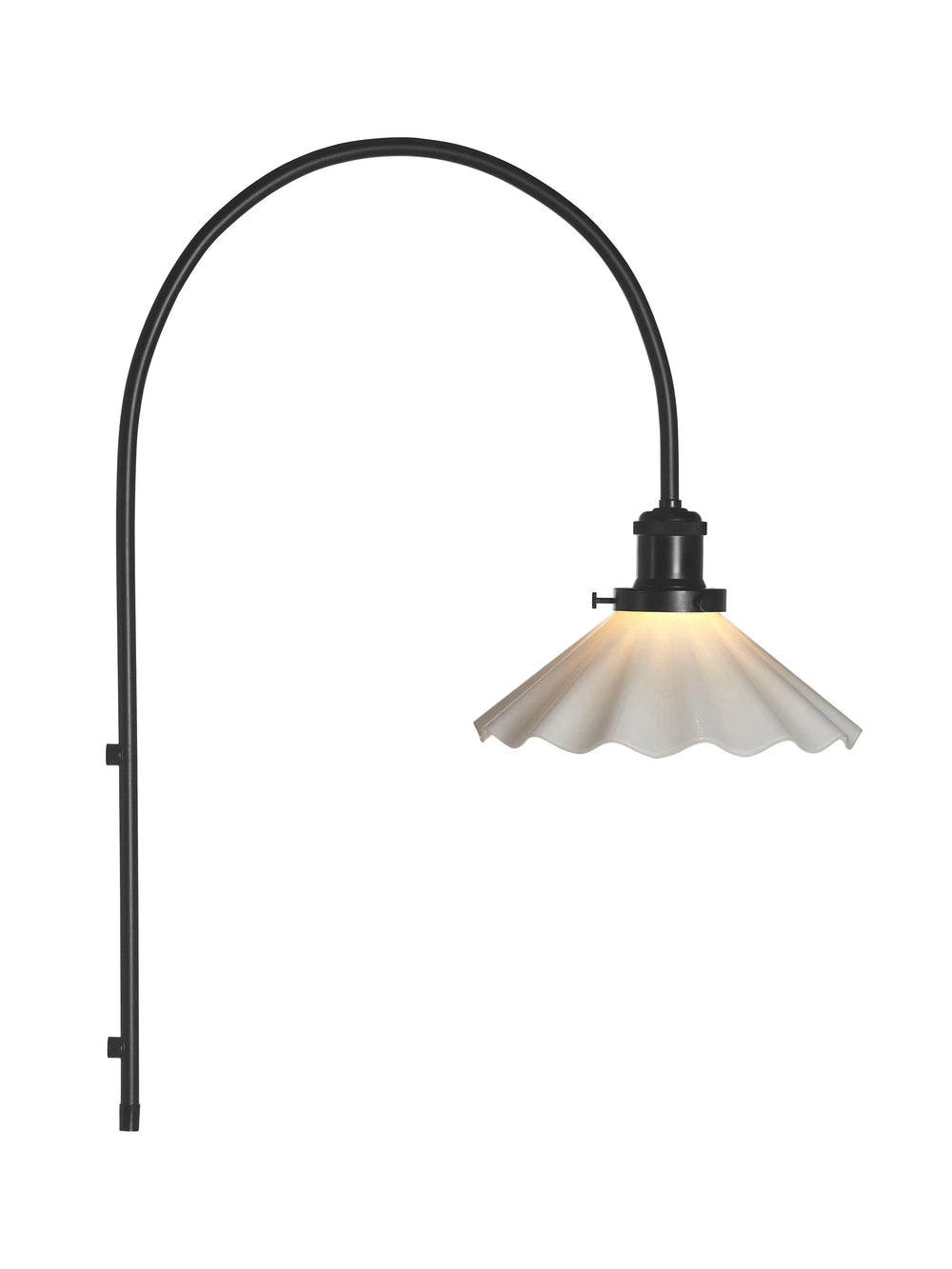 August Vägglampa - Opal Veckad 25cm - PR Home - Ljusvaruhuset