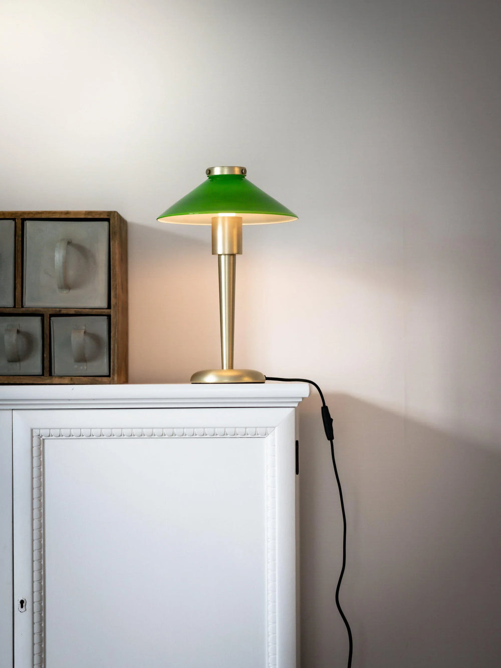 August Bordslampa - Grön 34cm - Carl Larsson - Ljusvaruhuset