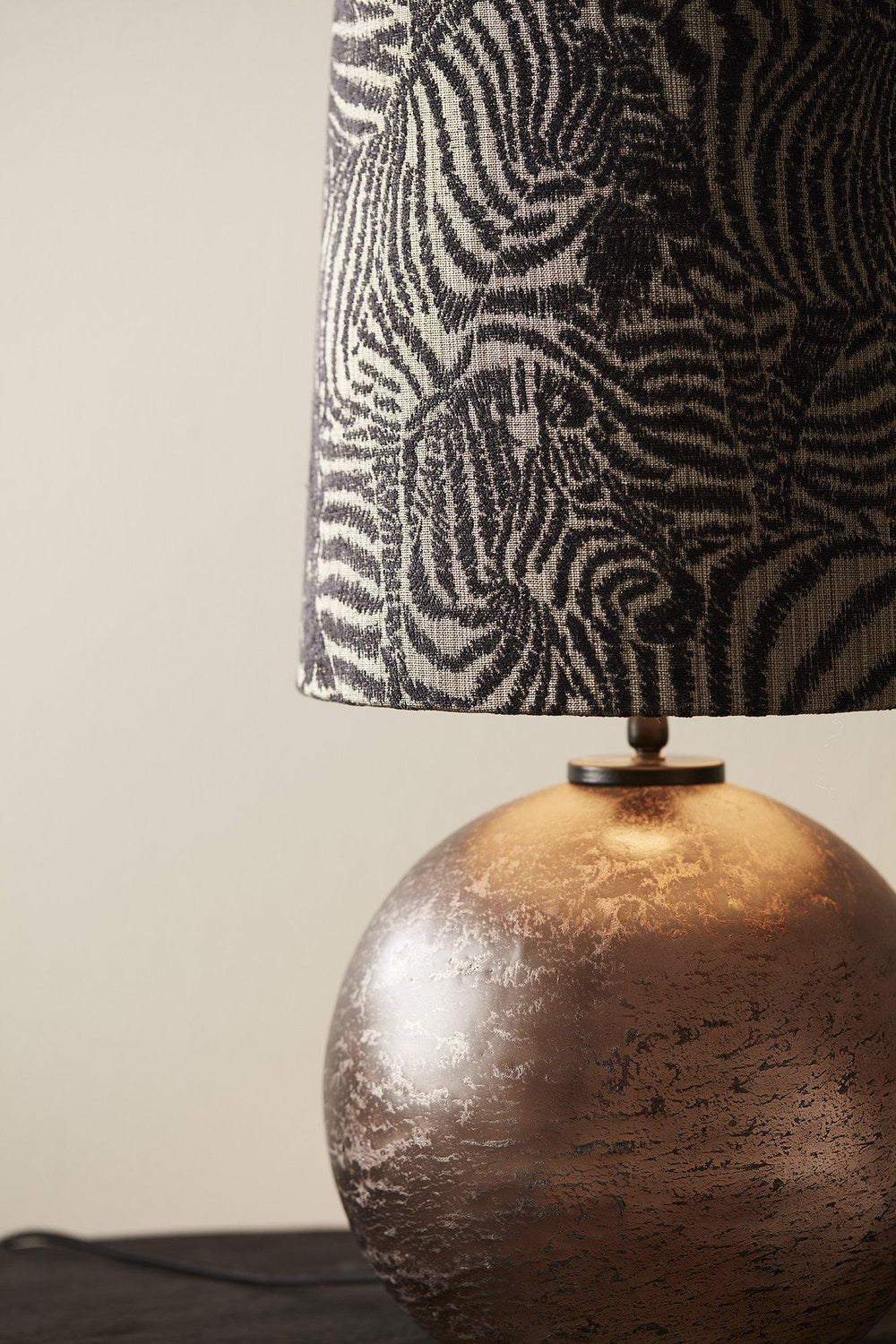 Jonna Lampfot - Brun Vintage 32cm - PR Home - Ljusvaruhuset