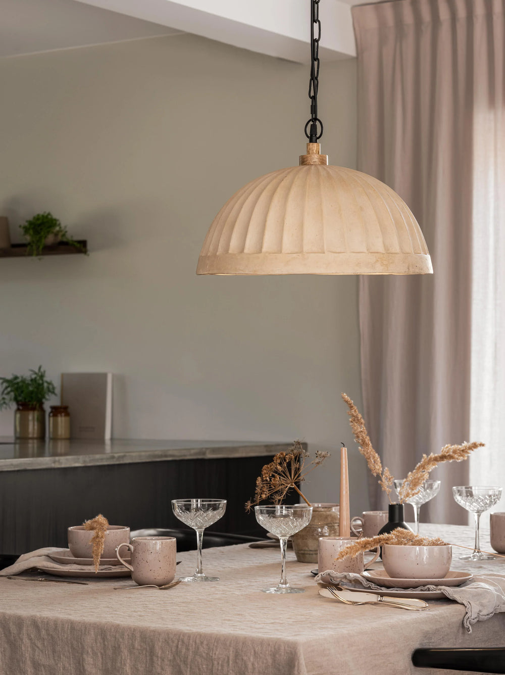 Haley Taklampa - Beige 43cm - PR Home - Ljusvaruhuset