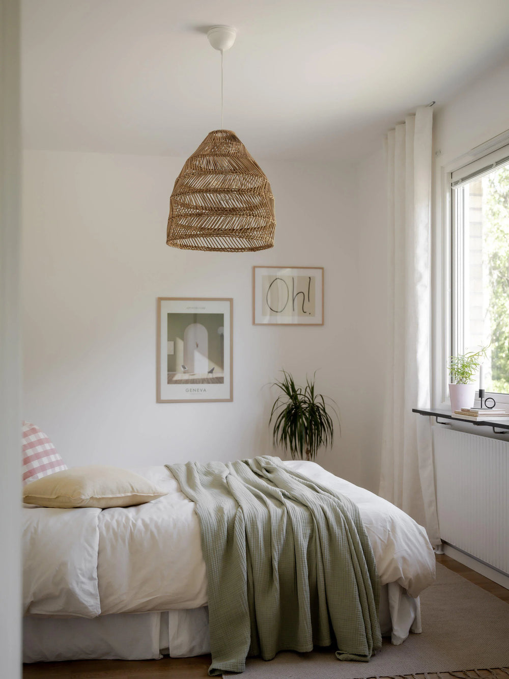 Maja Taklampa - Wicker Natural 36cm - PR Home - Ljusvaruhuset