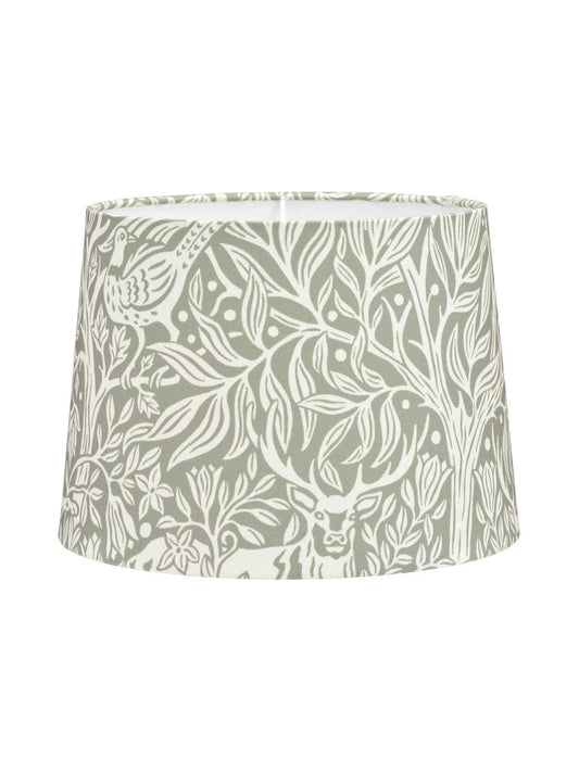 Sofia Lampskärm - Eldertree Grön 25cm - Borås tapeter - Ljusvaruhuset