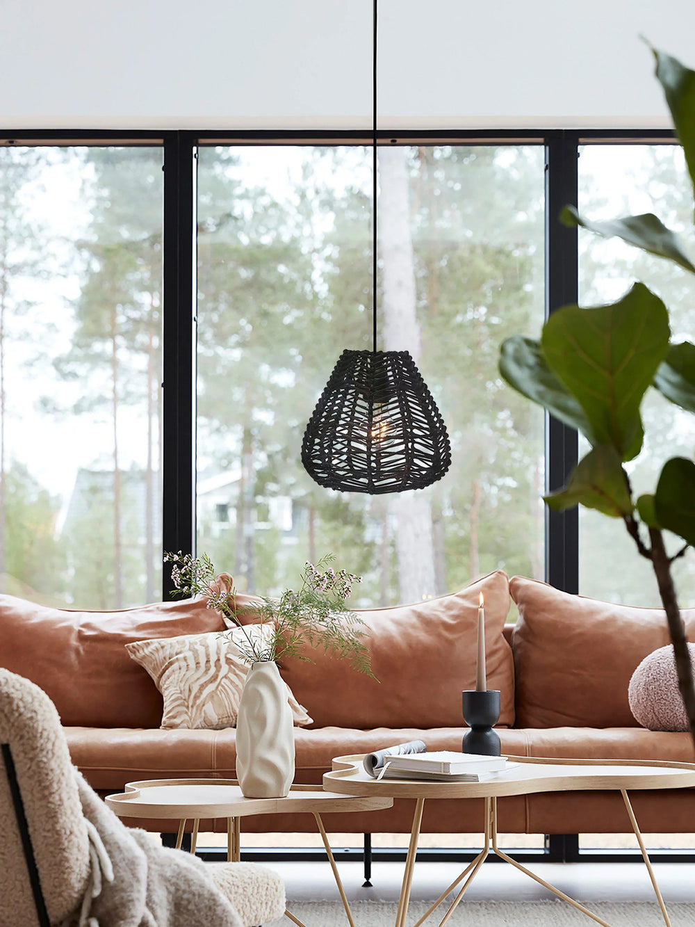 Adelle Taklampa - Svart 24cm - PR Home - Ljusvaruhuset