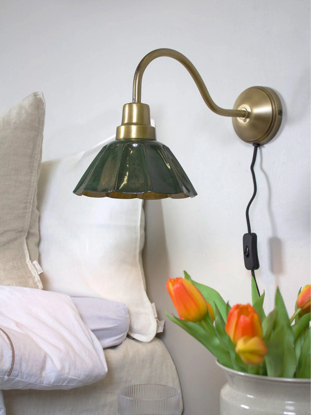 Ester vägglampa - Mörkgrön 34cm - PR Home - Ljusvaruhuset