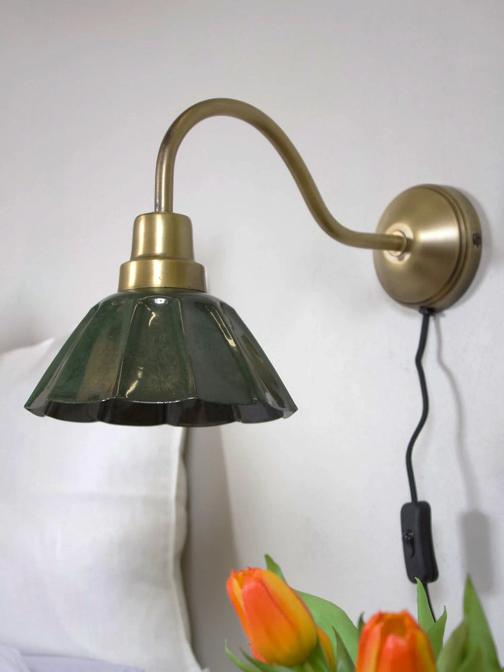 Ester vägglampa - Mörkgrön 34cm - PR Home - Ljusvaruhuset