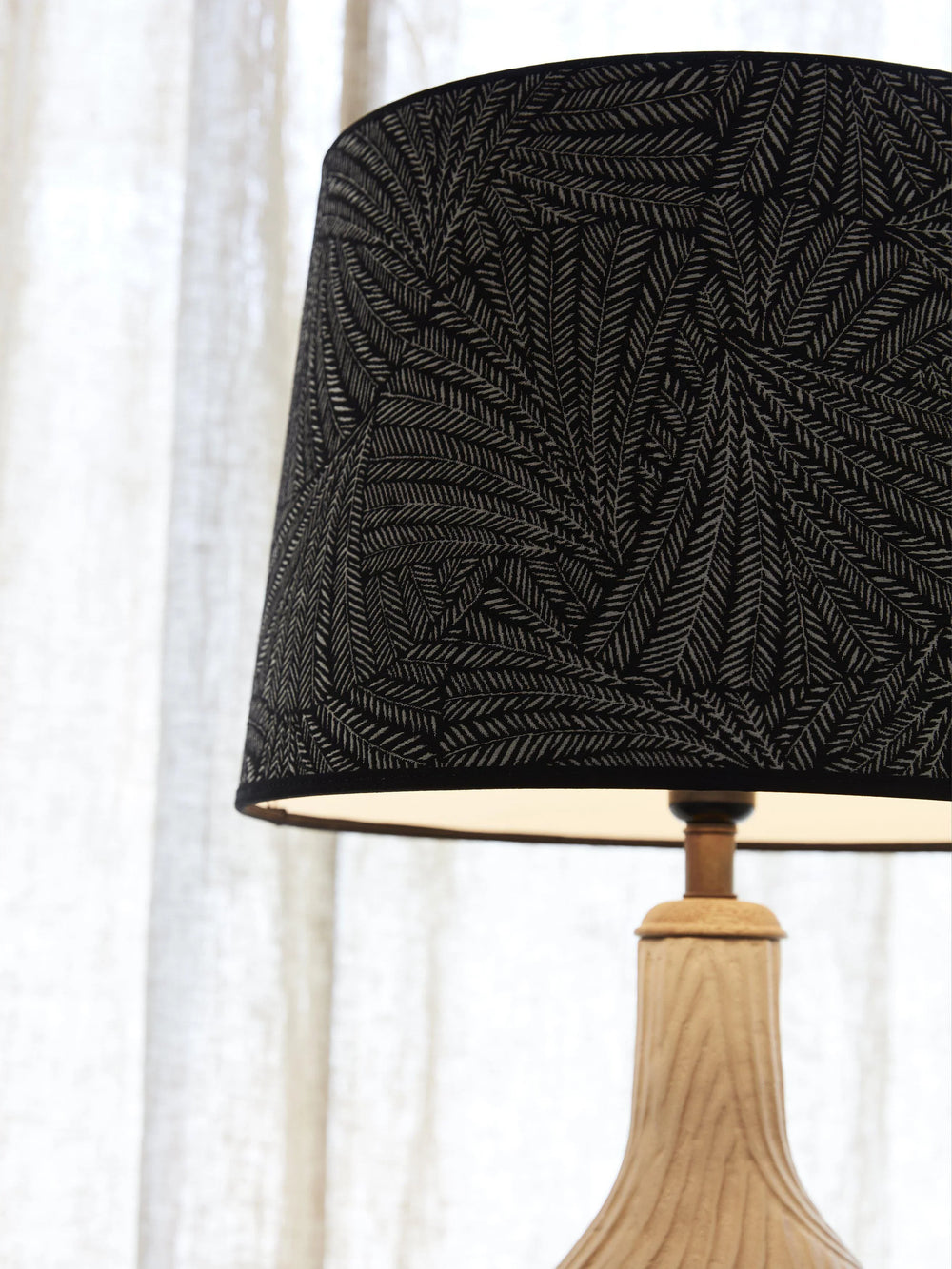 Sofia Lampskärm - Kyoto Svart 35cm - PR Home - Ljusvaruhuset