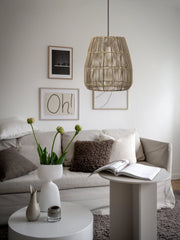 Saigon Taklampa - Natur/Grå 38cm - PR Home - Ljusvaruhuset