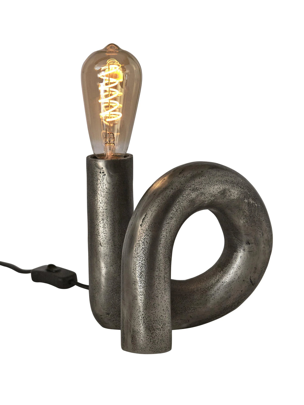 Notice Swirl lampfot - Råsilver 18cm - PR Home - Ljusvaruhuset