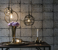 Bristol Taklampa - Råmässing 30cm - PR Home - Ljusvaruhuset