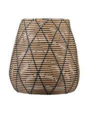 Lollo Lampskärm - Natur/Svart 38cm - PR Home - Ljusvaruhuset