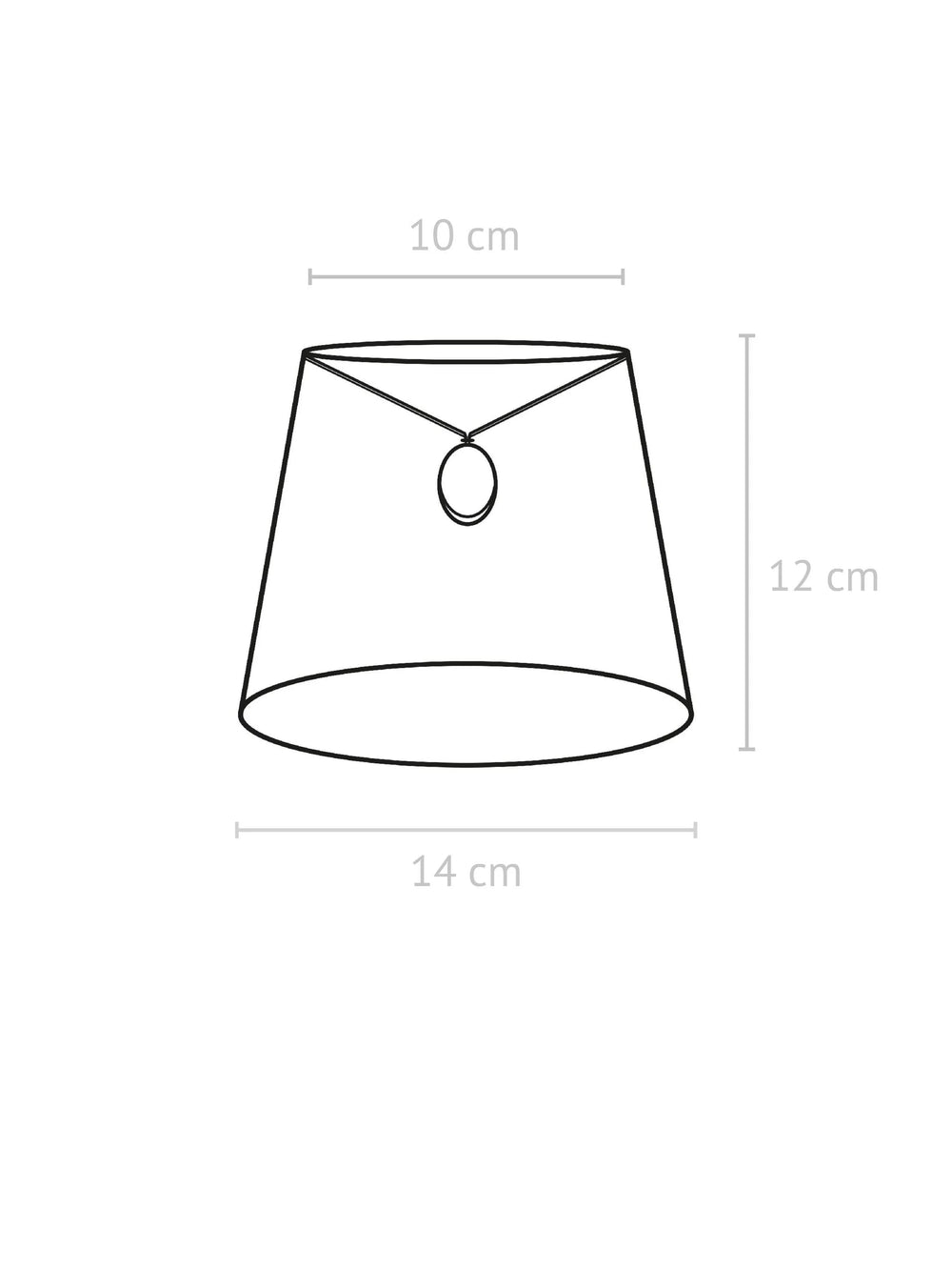 Mia Lampskärm - Classico Svart 14cm - PR Home - Ljusvaruhuset