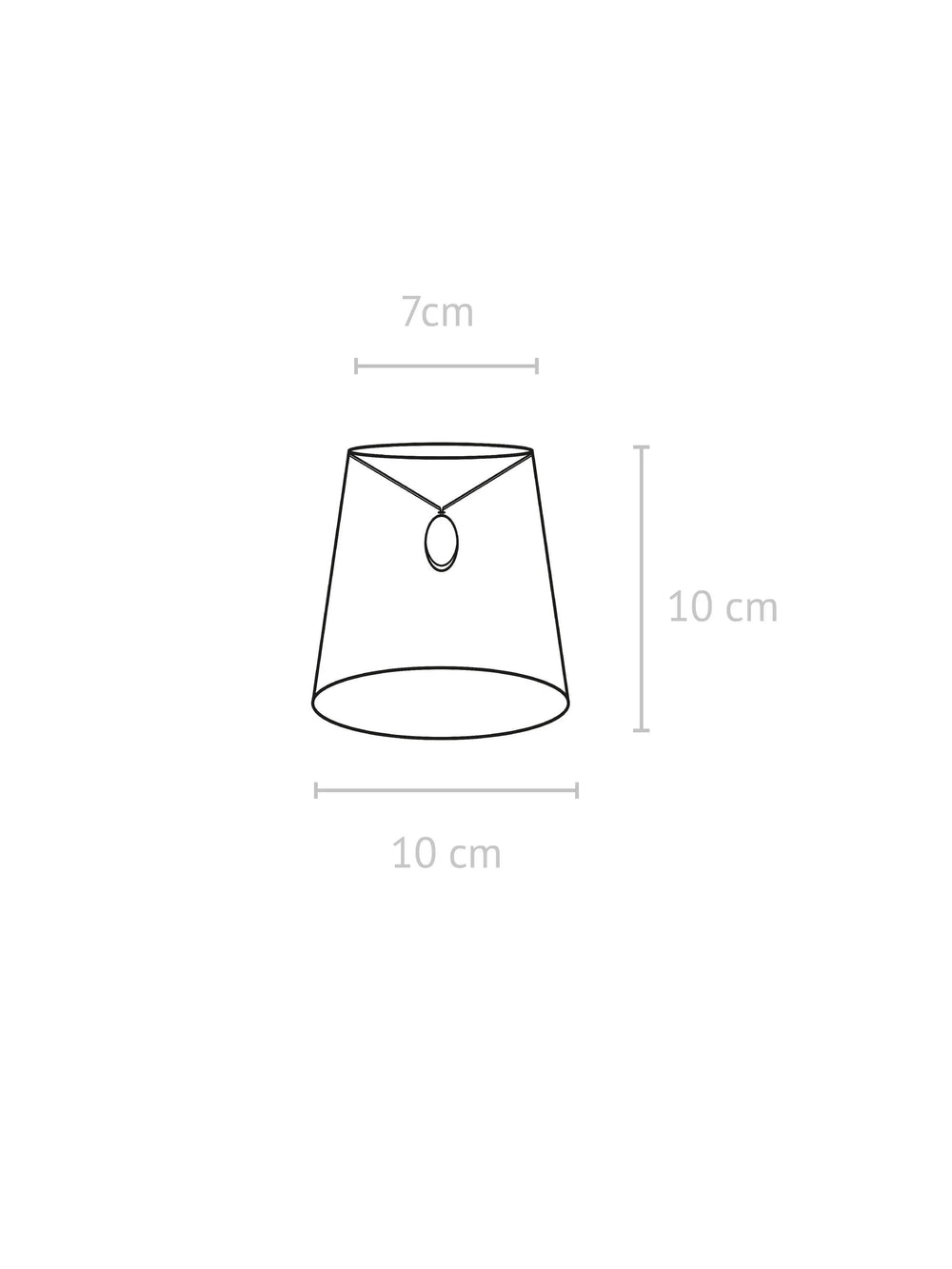 Queen Lampskärm - Lin Offwhite 10cm - PR Home - Ljusvaruhuset