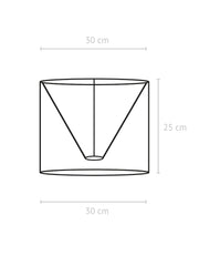 Sara Lampskärm - Lin Offwhite 30cm - PR Home - Ljusvaruhuset