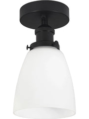 Kappa taklampa - Svart, Opal 14cm - PR Home - Ljusvaruhuset