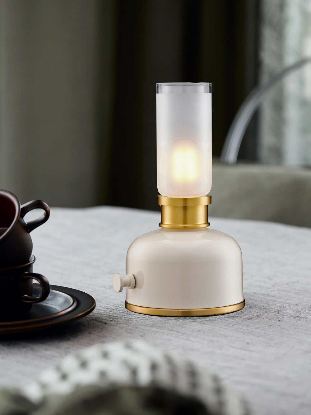 Frida bordslampa - Beige 11x22cm - PR Home - Ljusvaruhuset