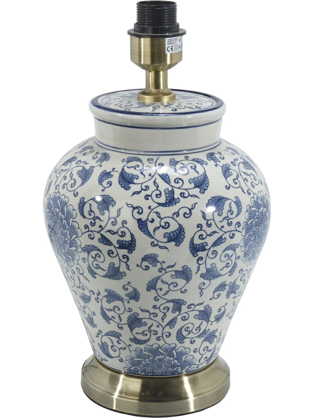 Fang Hong Lampfot - Vit/Blå 38cm - PR Home - Ljusvaruhuset