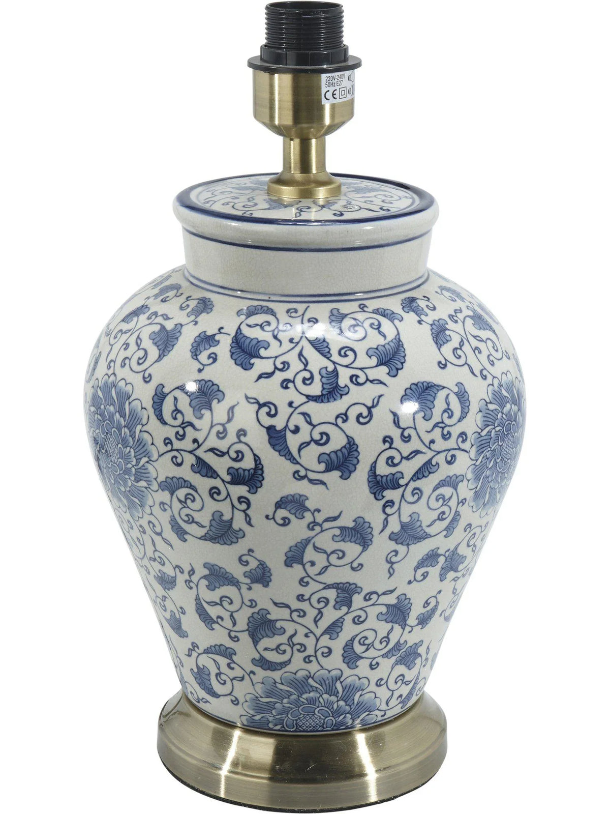 Fang Hong Lampfot - Vit/Blå 38cm - PR Home - Ljusvaruhuset