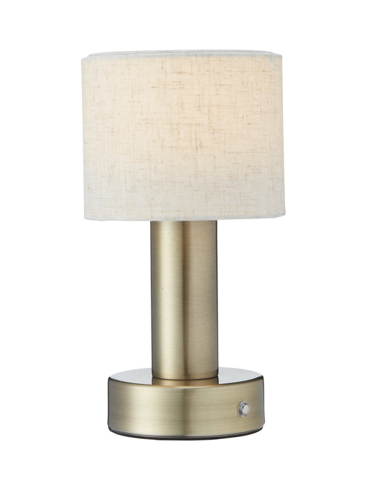 Tiara bordslampa - Laddbar antikmässing - PR Home - Ljusvaruhuset