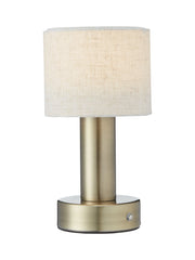 Tiara bordslampa - Laddbar antikmässing - PR Home - Ljusvaruhuset