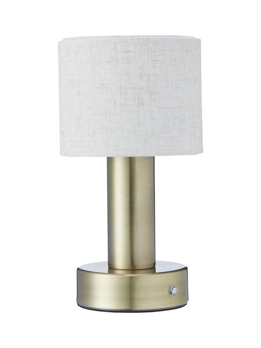 Tiara bordslampa - Laddbar antikmässing - PR Home - Ljusvaruhuset