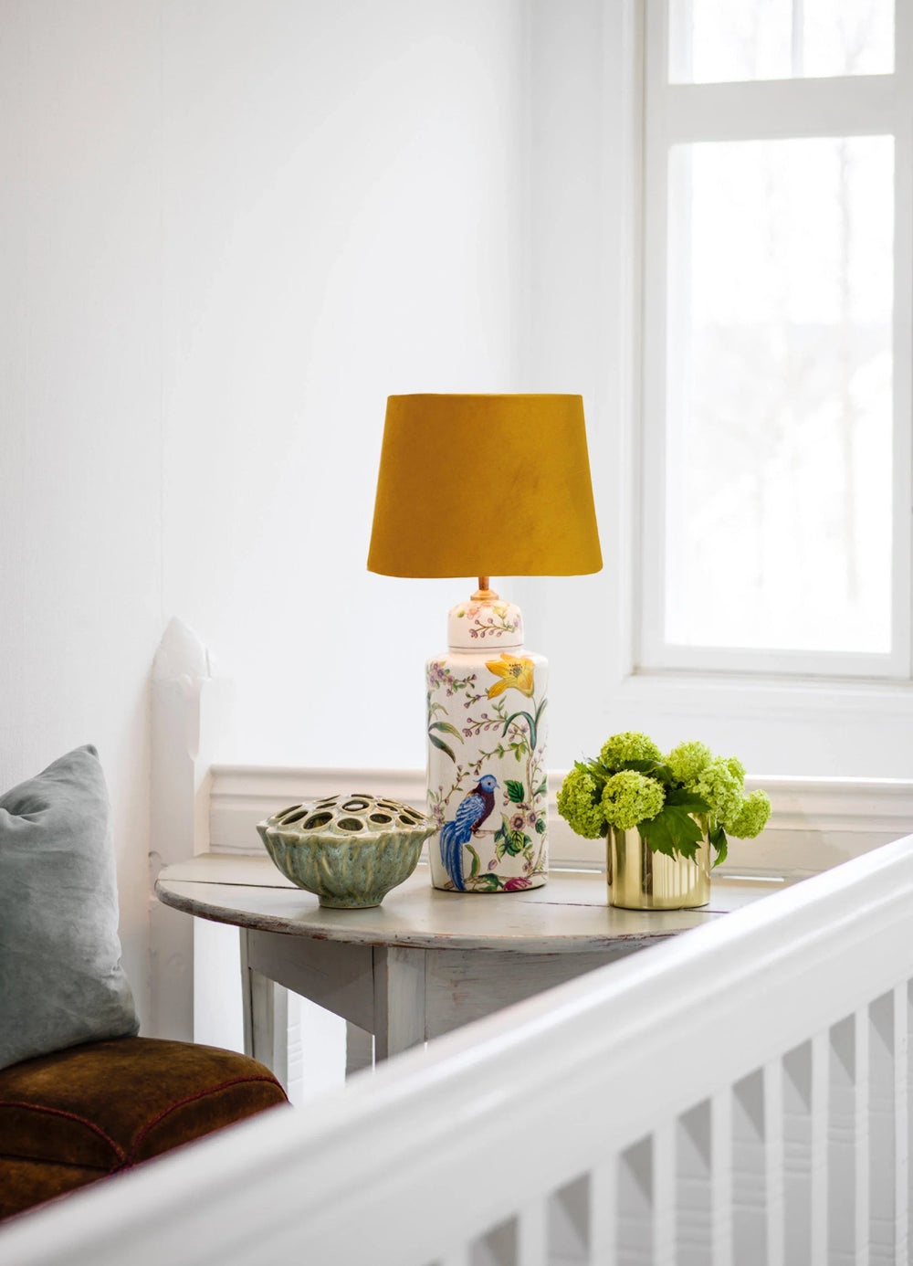 Li Na Lampfot - Vit/mönstrad 46cm - PR Home - Ljusvaruhuset