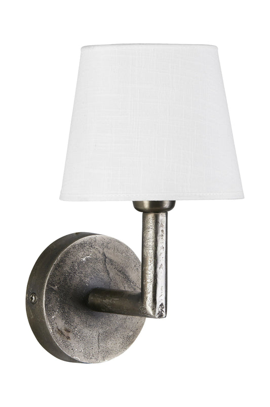 Columbus Vägglampa - Råsilver 22cm - PR Home - Ljusvaruhuset