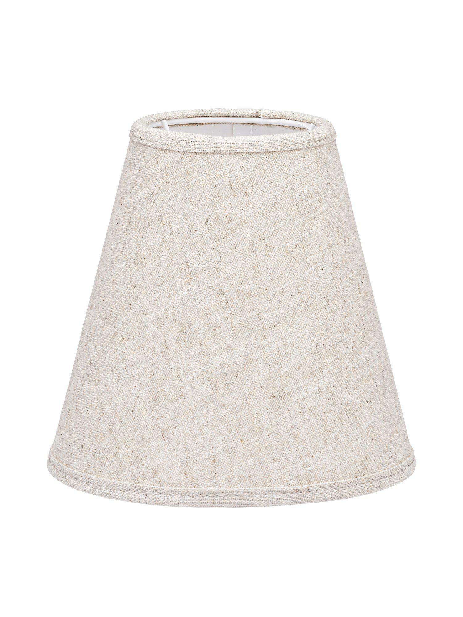 Toppringskärm E14 - Lin Natur/vit 15cm - PR Home - Ljusvaruhuset