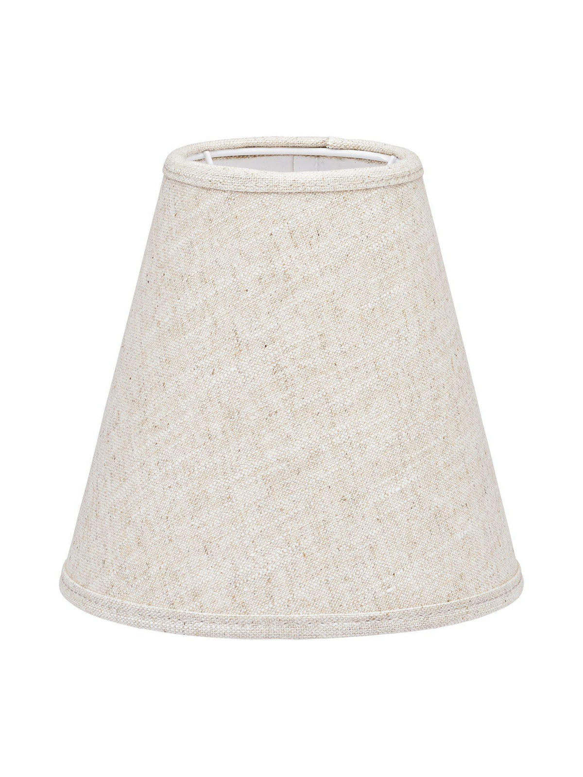 Toppringskärm E14 - Lin Natur/vit 15cm - PR Home - Ljusvaruhuset