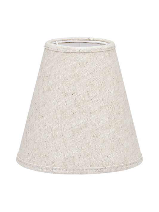 Toppringskärm E14 - Lin Natur/vit 15cm - PR Home - Ljusvaruhuset
