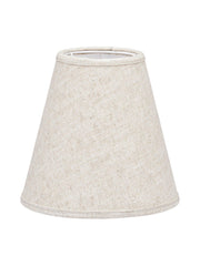 Toppringskärm E14 - Lin Natur/vit 15cm - PR Home - Ljusvaruhuset