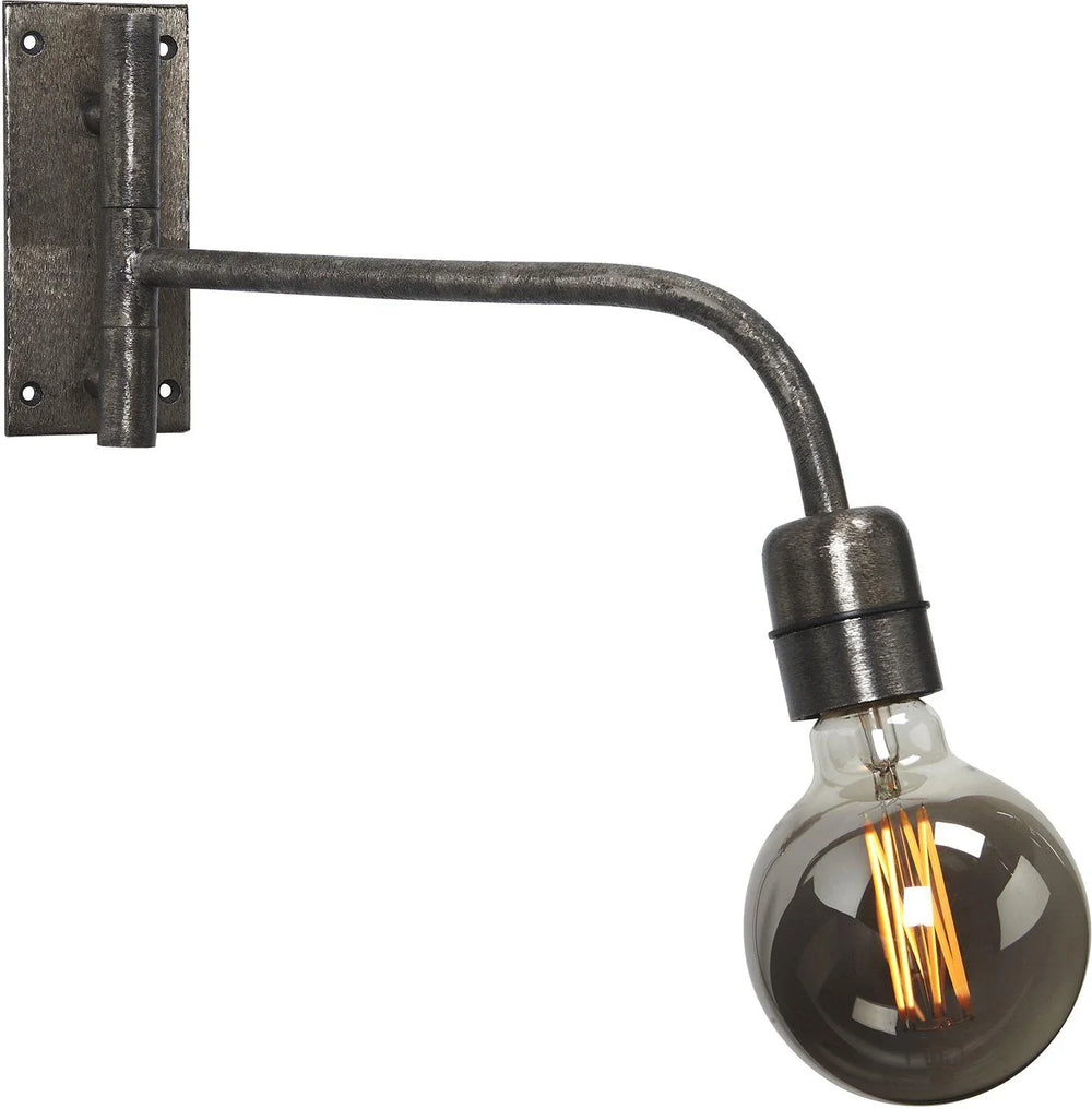 Base vägglampa - Beaten silver 34cm - PR Home - Ljusvaruhuset